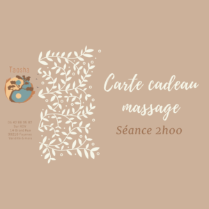 Carte cadeau massage – 2h